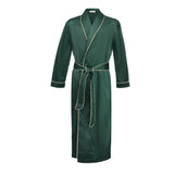 Green Men's Satin Dressing Gown
