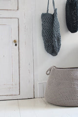 Crochet Basket, Size XL | OATMEAL