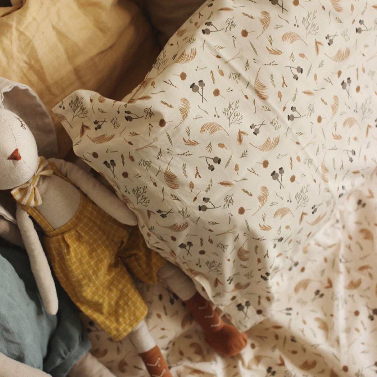Single Organic Cotton Bedding Set - Grasslands