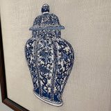 Ginger Jar #1 Embroidered Art Work
