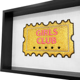 Girls Club Embroidered Artwork