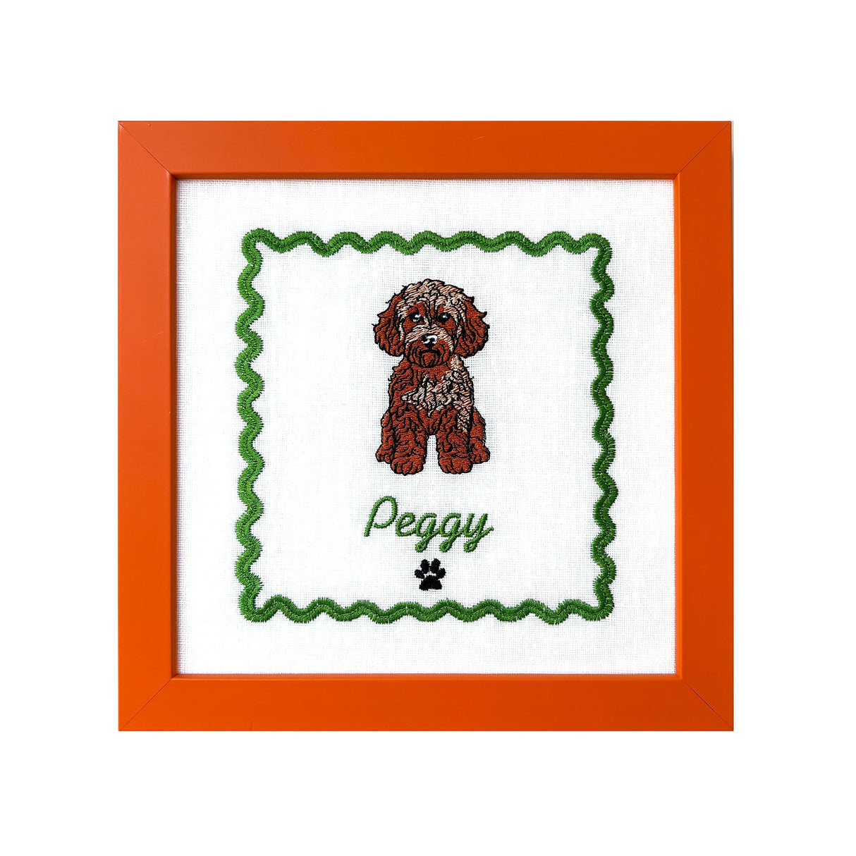 Embroidered Cavapoo Artwork