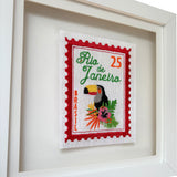 Rio De Janiero Embroidered Artwork Print