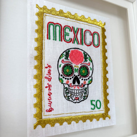 Mexico Embroidered Artwork Print