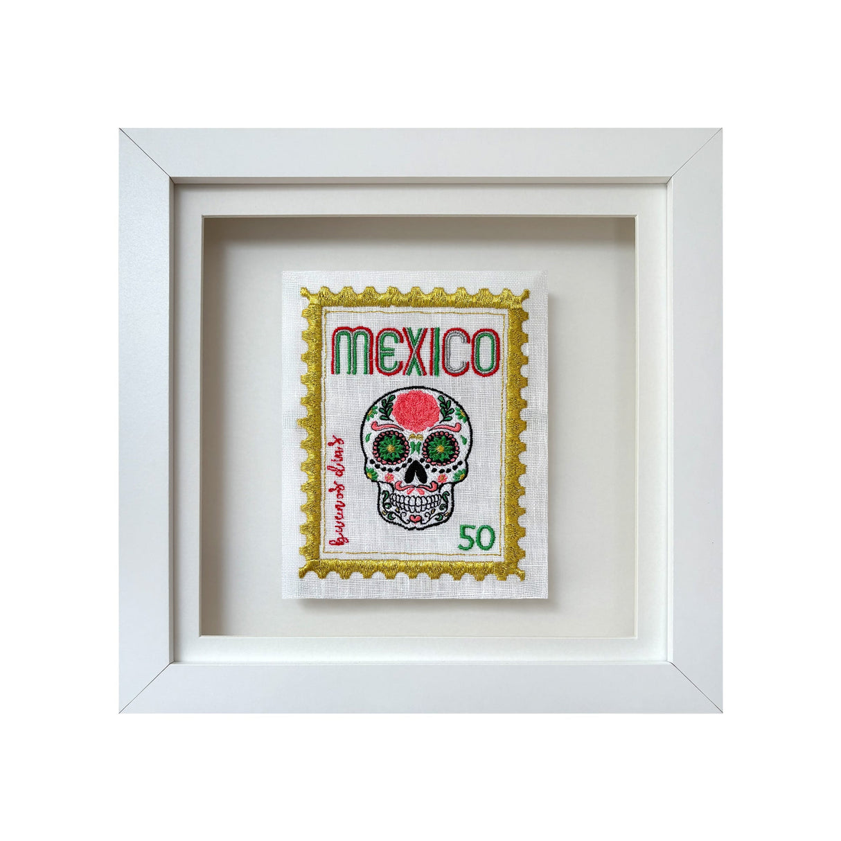 Mexico Embroidered Artwork Print
