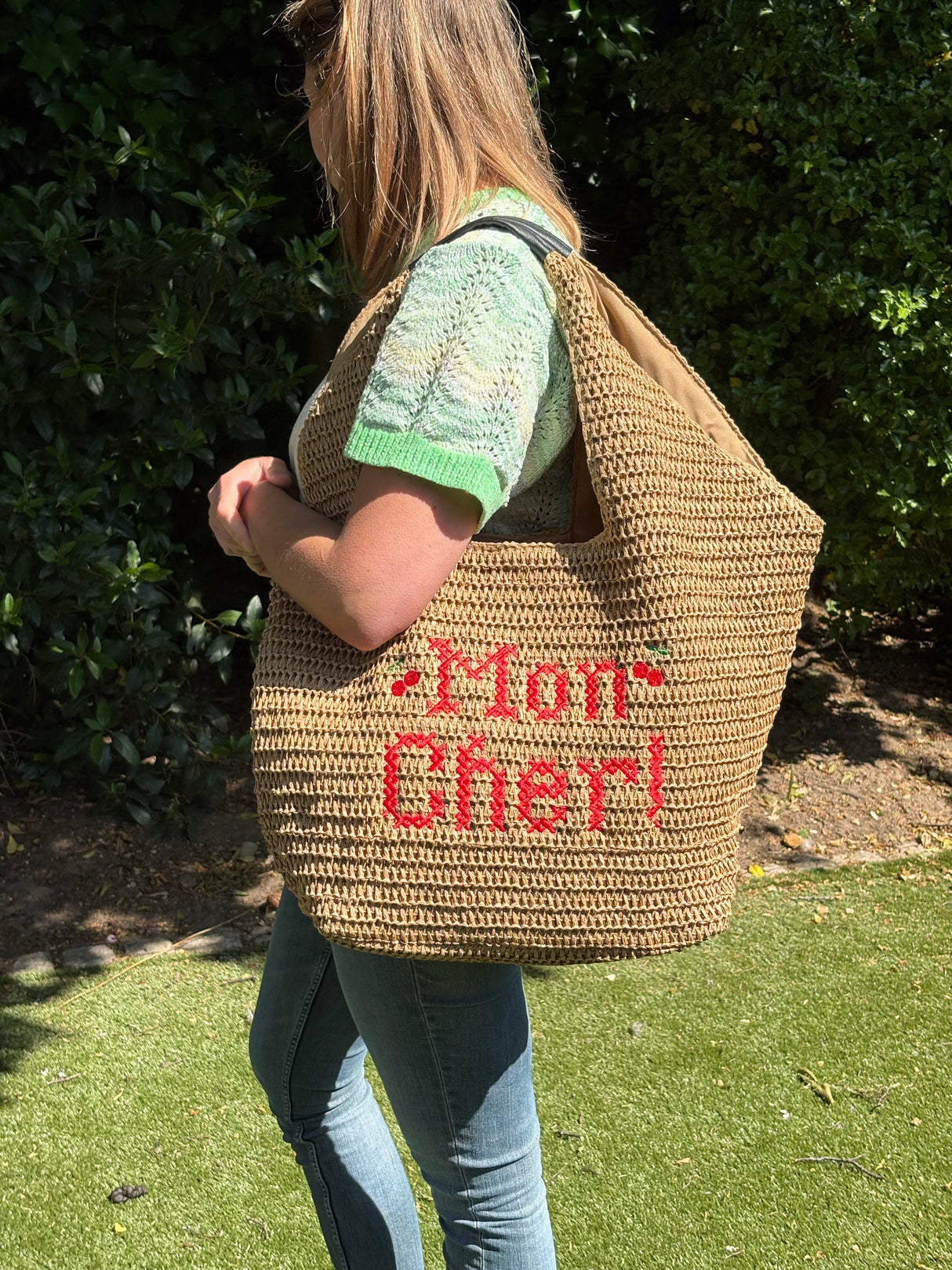Mon Cheri Straw Bags