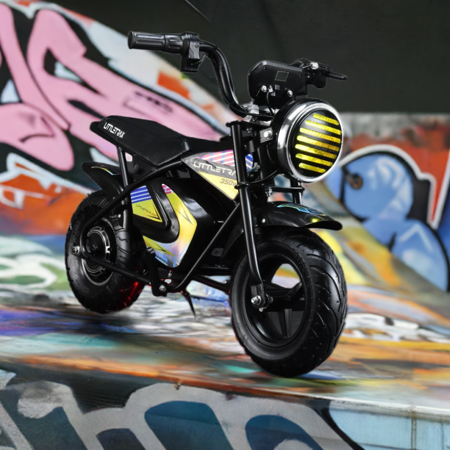 NEW LittleTrax Kids Electric Monkey Bike 350w Dirt bike ride on toy similar to 50cc off road bike