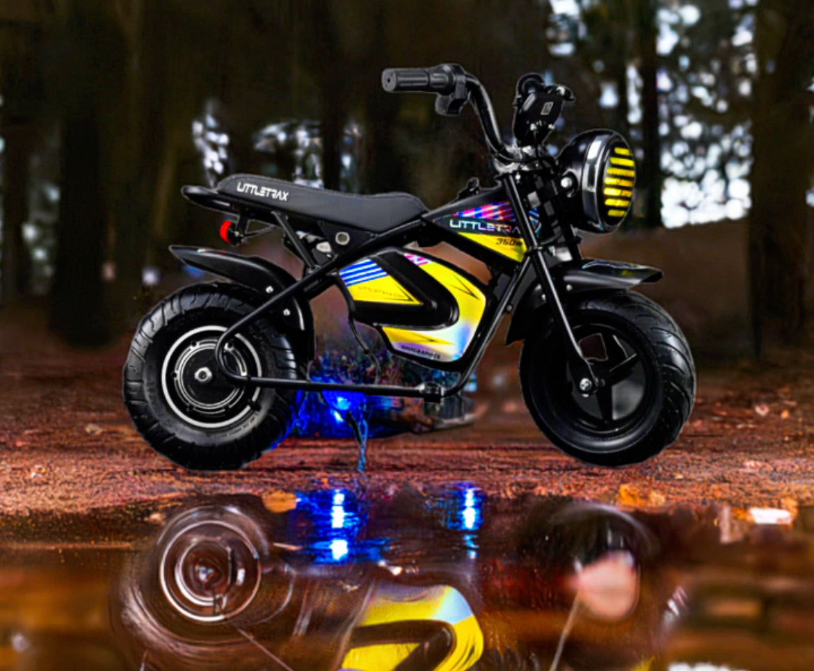 NEW LittleTrax Kids Electric Monkey Bike 350w Dirt bike ride on toy similar to 50cc off road bike