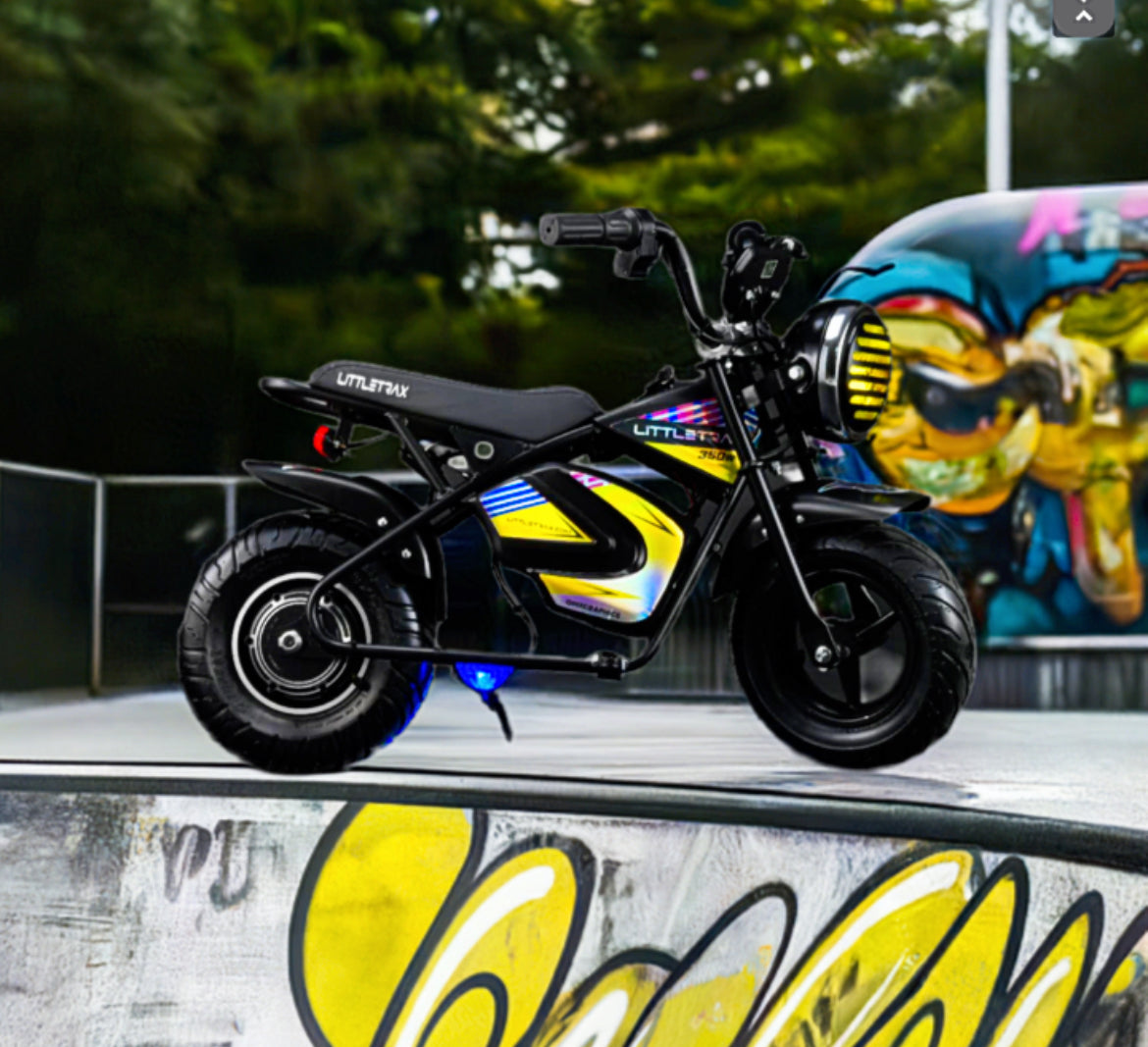 NEW LittleTrax Kids Electric Monkey Bike 350w 36v lithium
