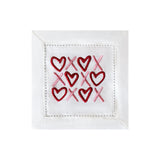 Heart & Kisses Embroidered Cocktail Napkins | Set of 2 Designs