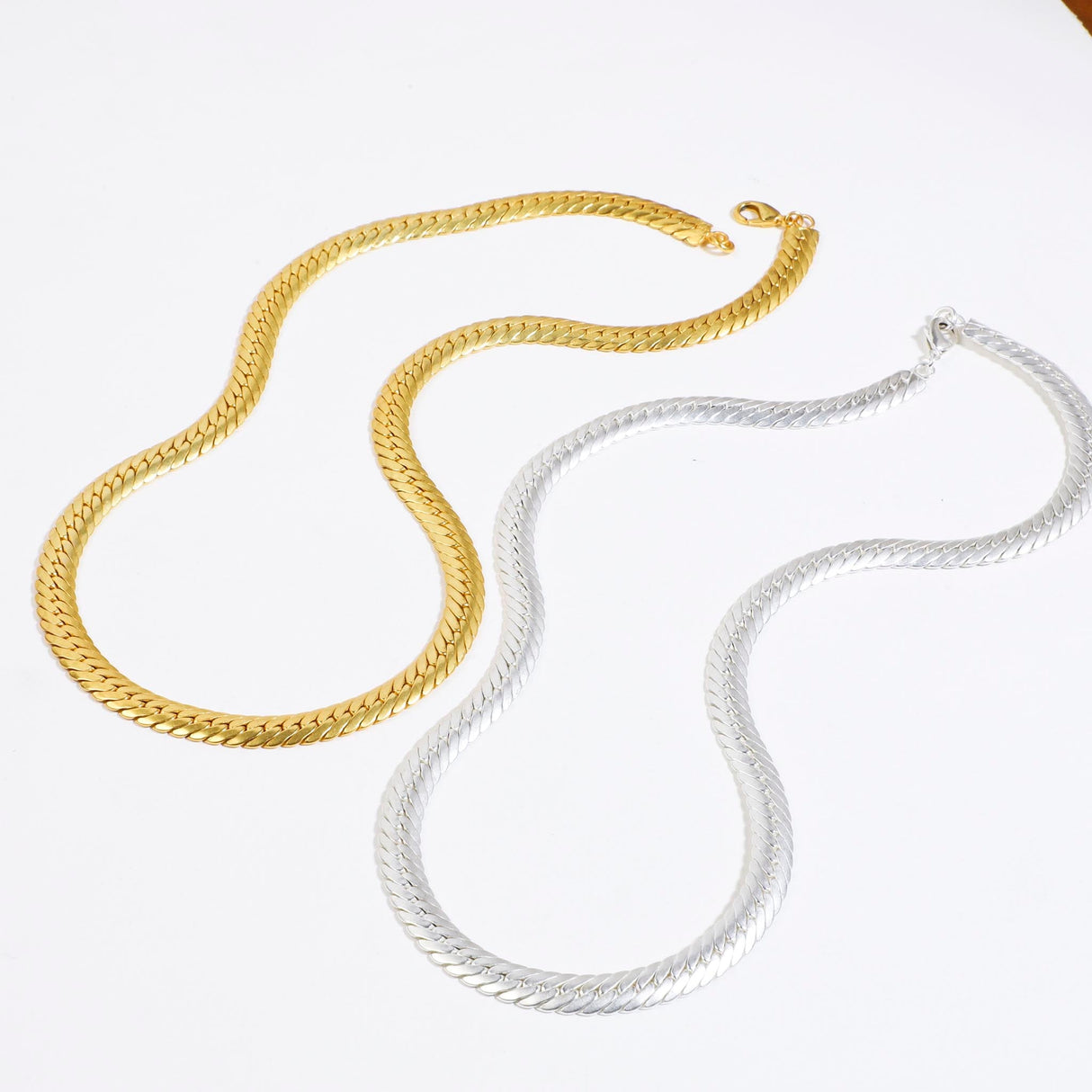 Snake Chain Silver 22" 56 Cm