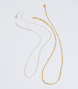 Paperclip Chain Necklace (Xsmall) Silver