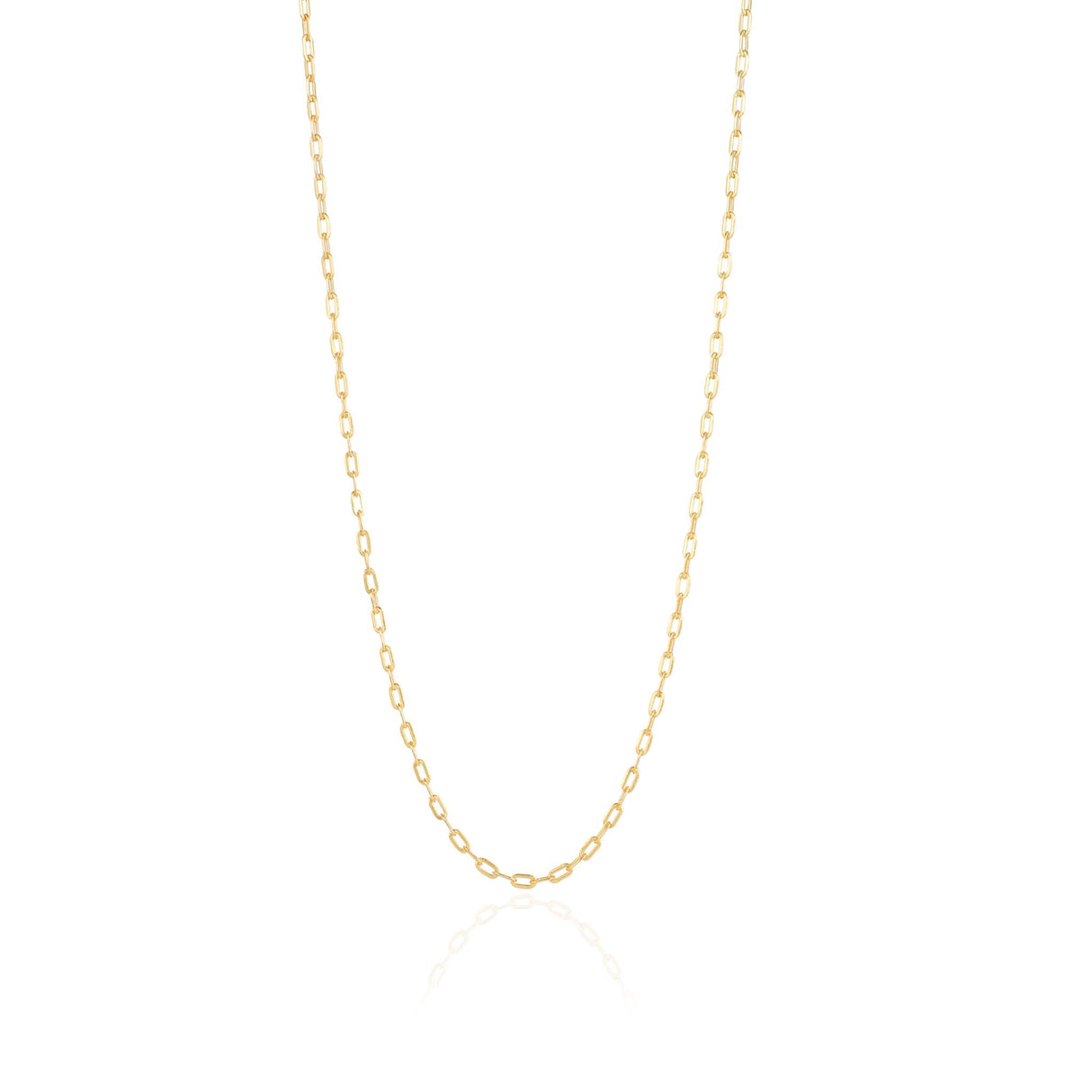 Paperclip Chain Necklace (Xsmall) Gold