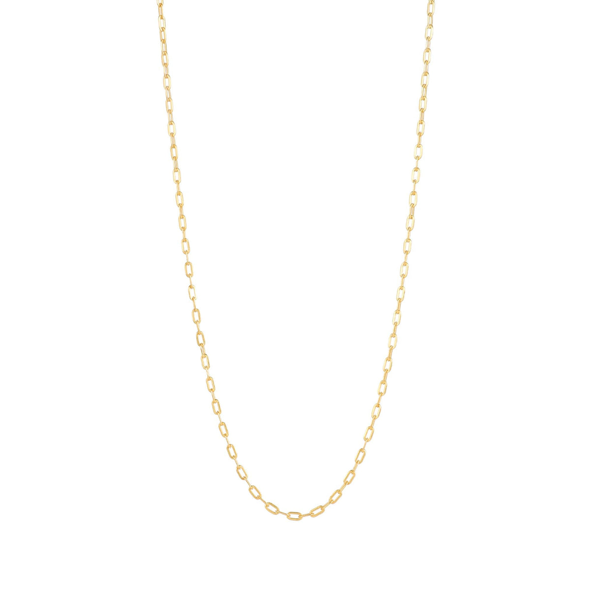 PaperClip Chain Necklace Gold (Small)