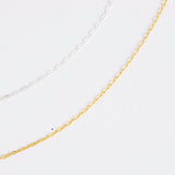 PaperClip Chain Necklace Gold (Small)