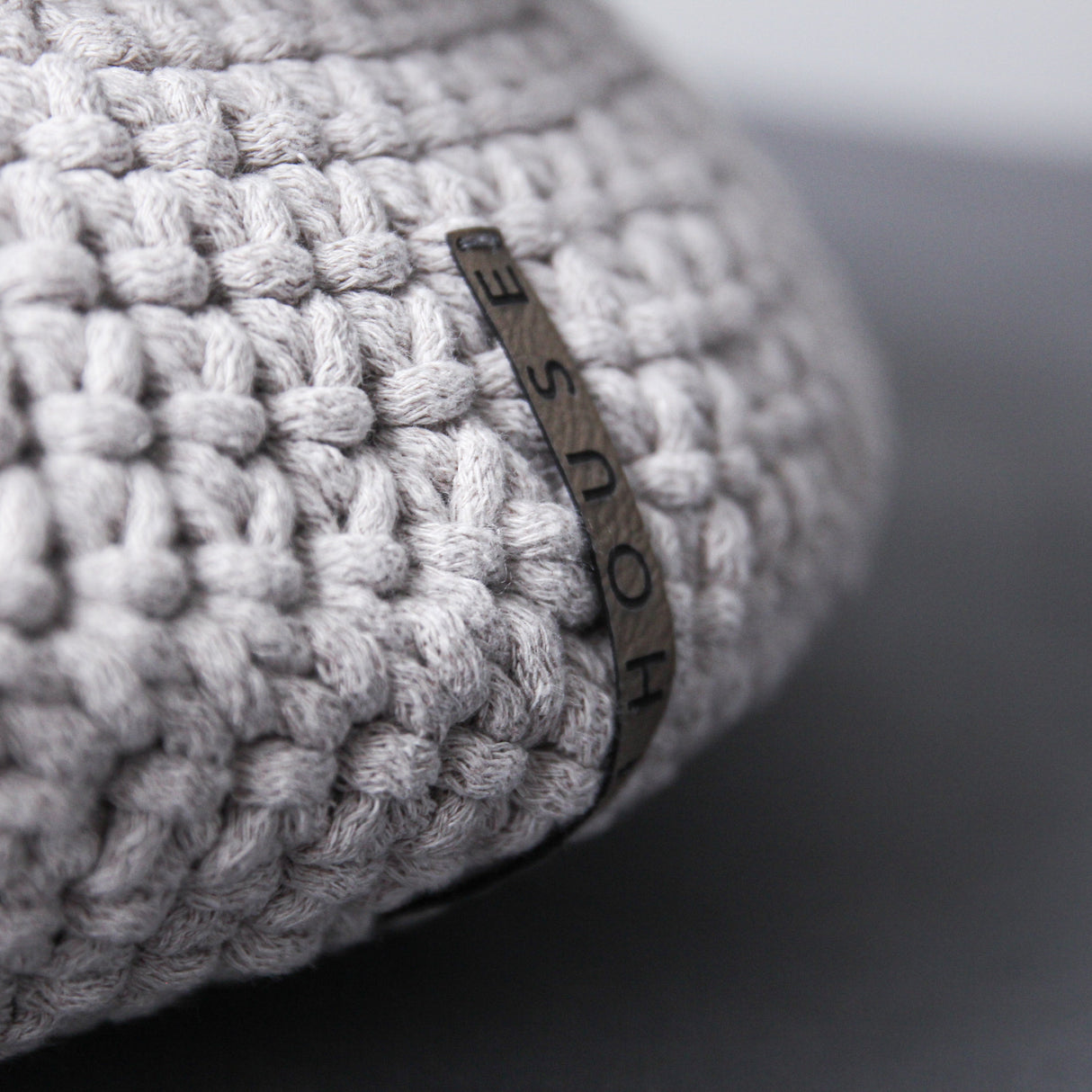 Crochet Round Cushion | OATMEAL