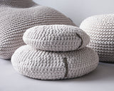 Crochet Round Cushion | OATMEAL