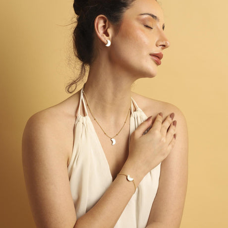 Moon Mother of Pearl Jewellery Set
