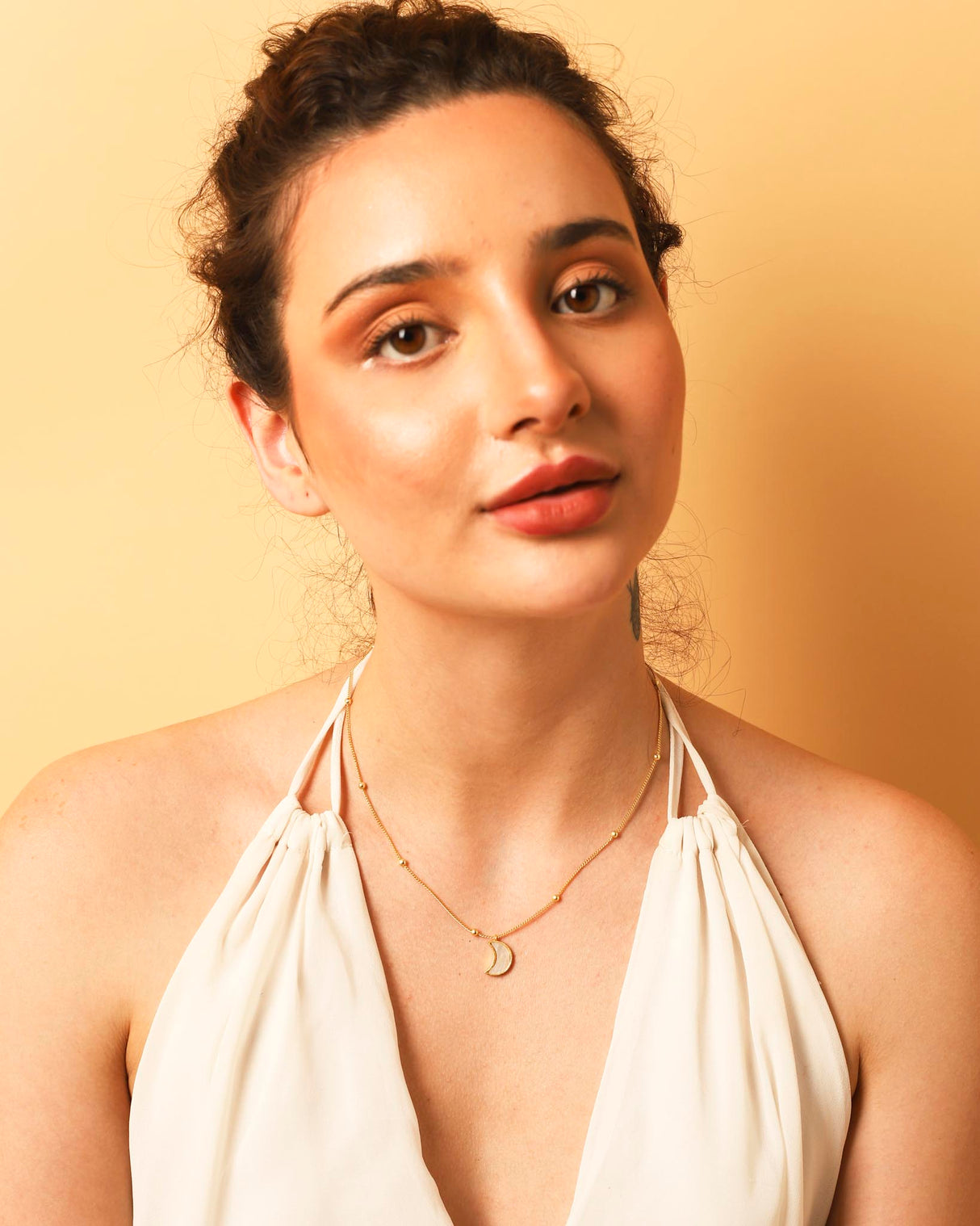 Moon Necklace Mother of Pearl