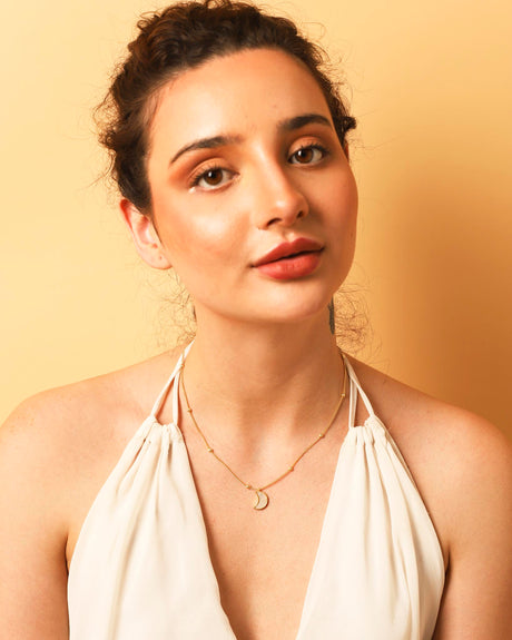 Moon Necklace Mother of Pearl