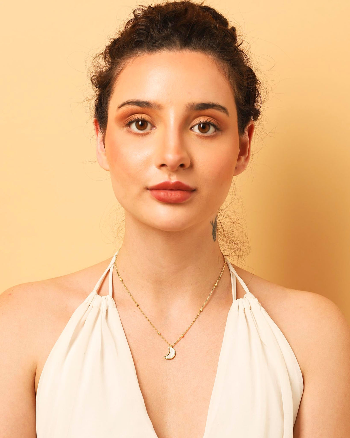 Moon Necklace Mother of Pearl