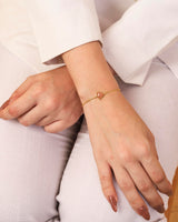 Peach MoonStone Bracelet "Stellar Elegance"