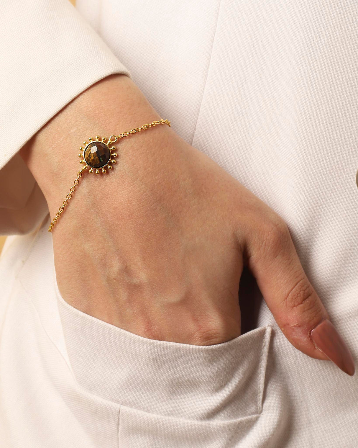 Tiger's Eye Bracelet "Stellar Elegance"
