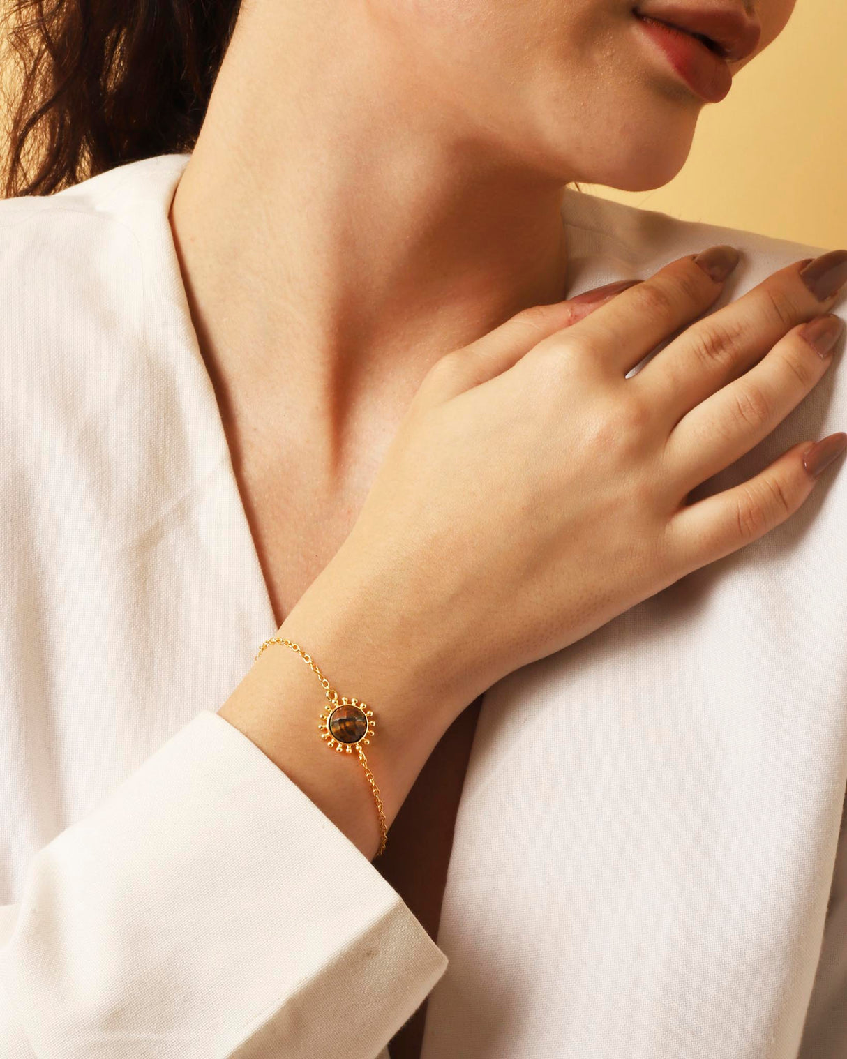 Tiger's Eye Bracelet "Stellar Elegance"