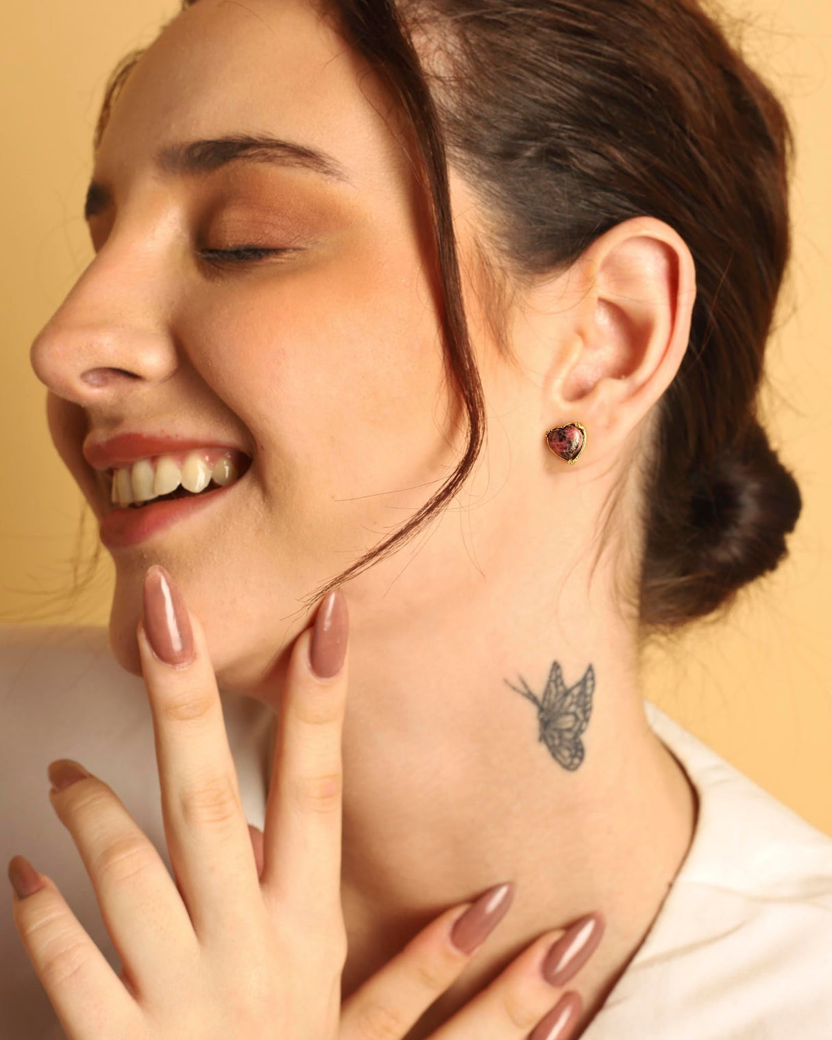 Rhodonite Earrings "Stellar Elegance "