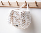 Crochet Bunny Basket | IVORY
