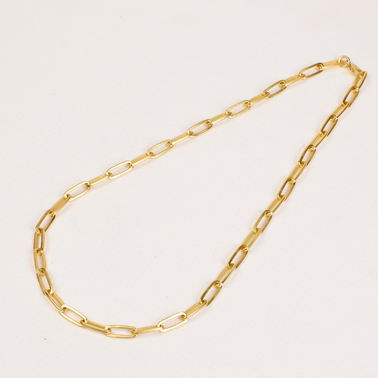 Paperclip Chain Necklace Gold (Large)