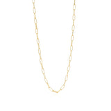 Paperclip Chain Necklace(Medium)  Gold