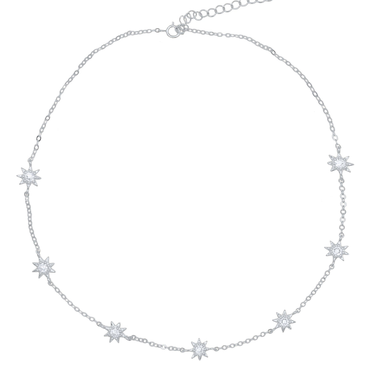 Icelyn Star Choker Necklace | 925 Sterling Silver