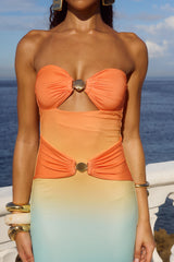 Runaway the Label KLEO MAXI DRESS - PINA COLADA OMBRE