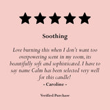 Large Scented Calm Candle