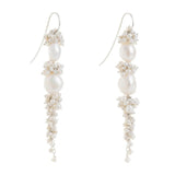 Silver Baroque Pearl Long Drops