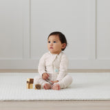 ErgoPouch - Organic Layers Long Sleeve Babygrow - Oatmeal - Warm 1.0 TOG
