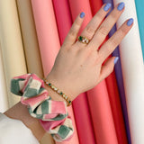 Sofia Cluster Ring Flamingo & Gold