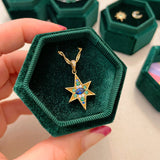 Nova North Star Pendant Necklace Gold