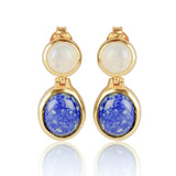 Lapis Lazuli & Moonstone Earrings