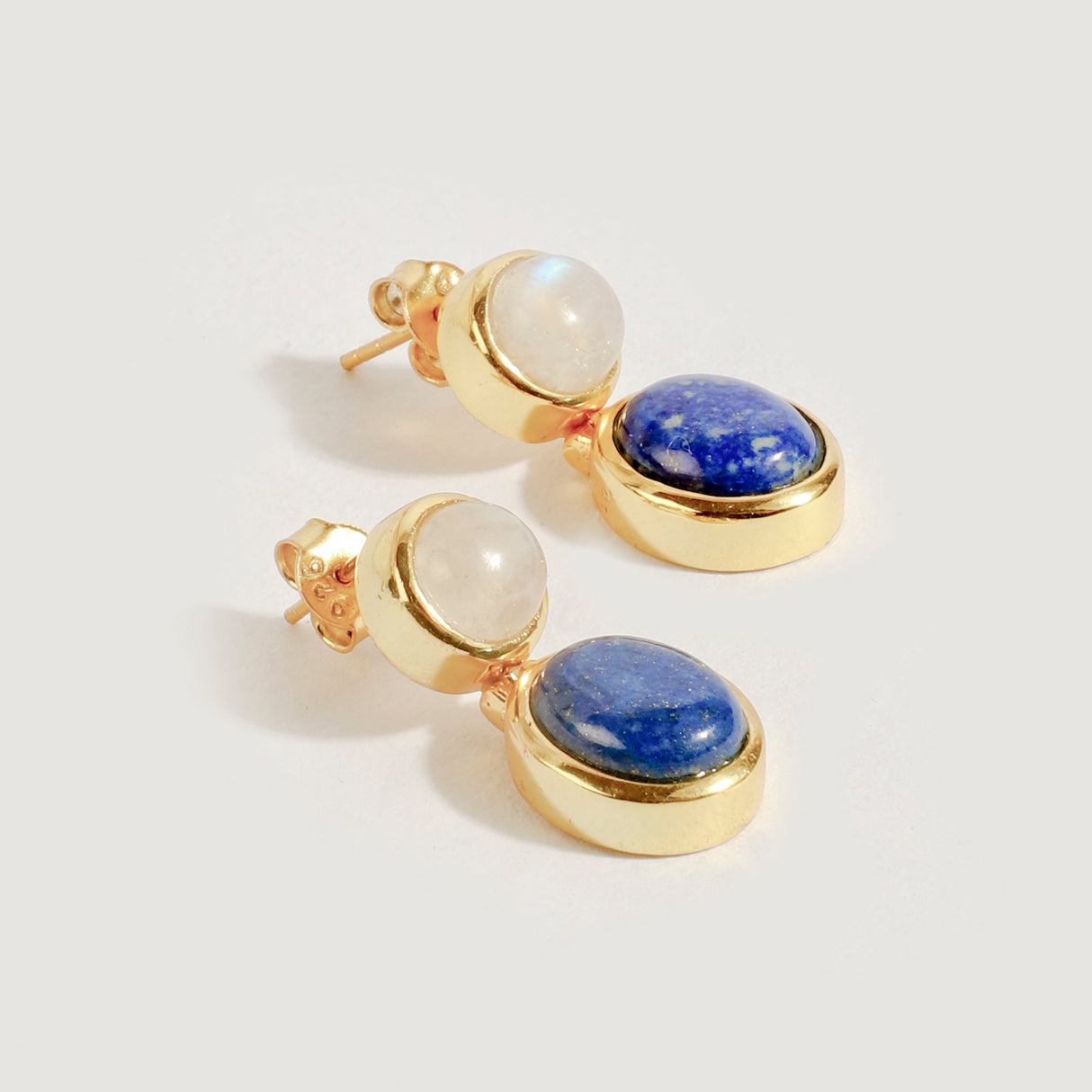 Lapis Lazuli & Moonstone Earrings