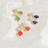Lapis Lazuli & Moonstone Earrings