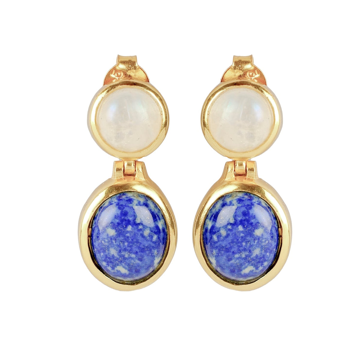 Lapis Lazuli & Moonstone Earrings