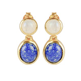 Lapis Lazuli & Moonstone Earrings