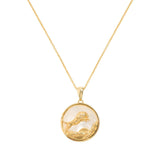 Leo, Gold Zodiac Necklace