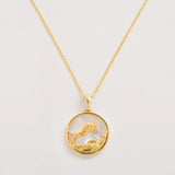 Leo, Gold Zodiac Necklace