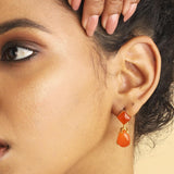 "Scarlet Flame" Carnelian Stone Earring