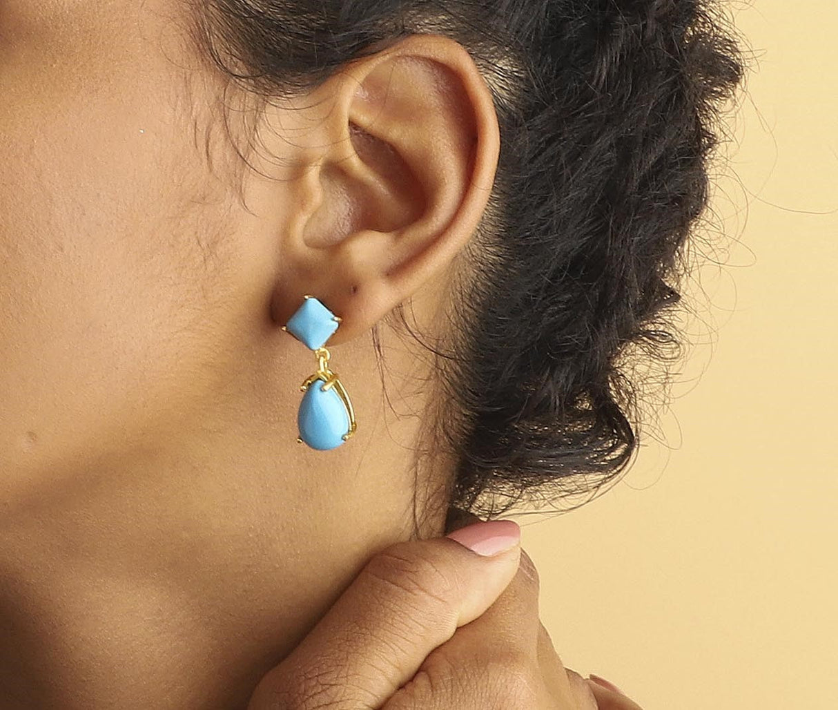 "Azure Dream" Turquoise Stone Earring