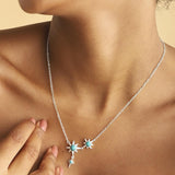 Star Gaze North Star Necklace Silver