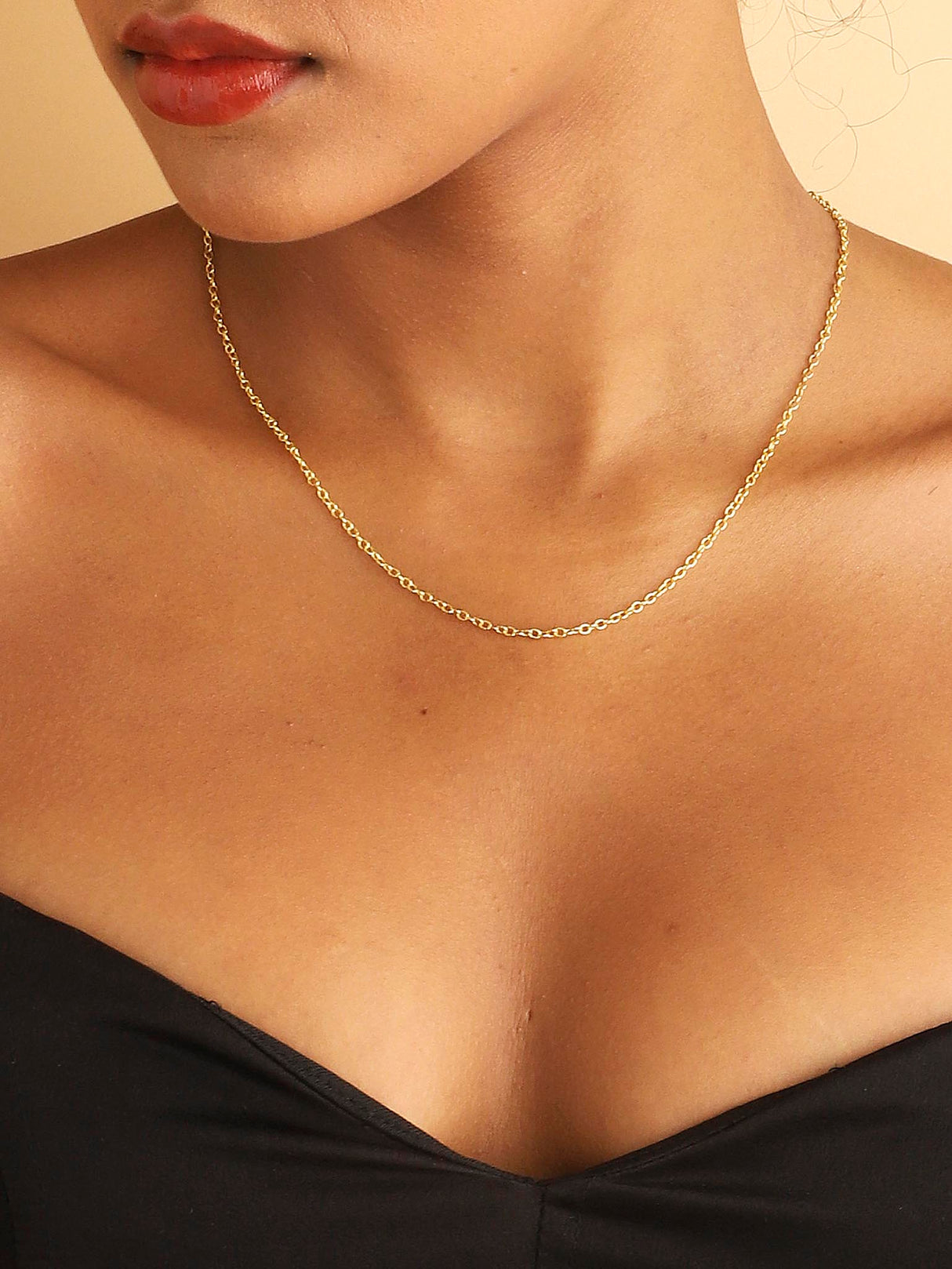 Fine Chain Necklace  Gold